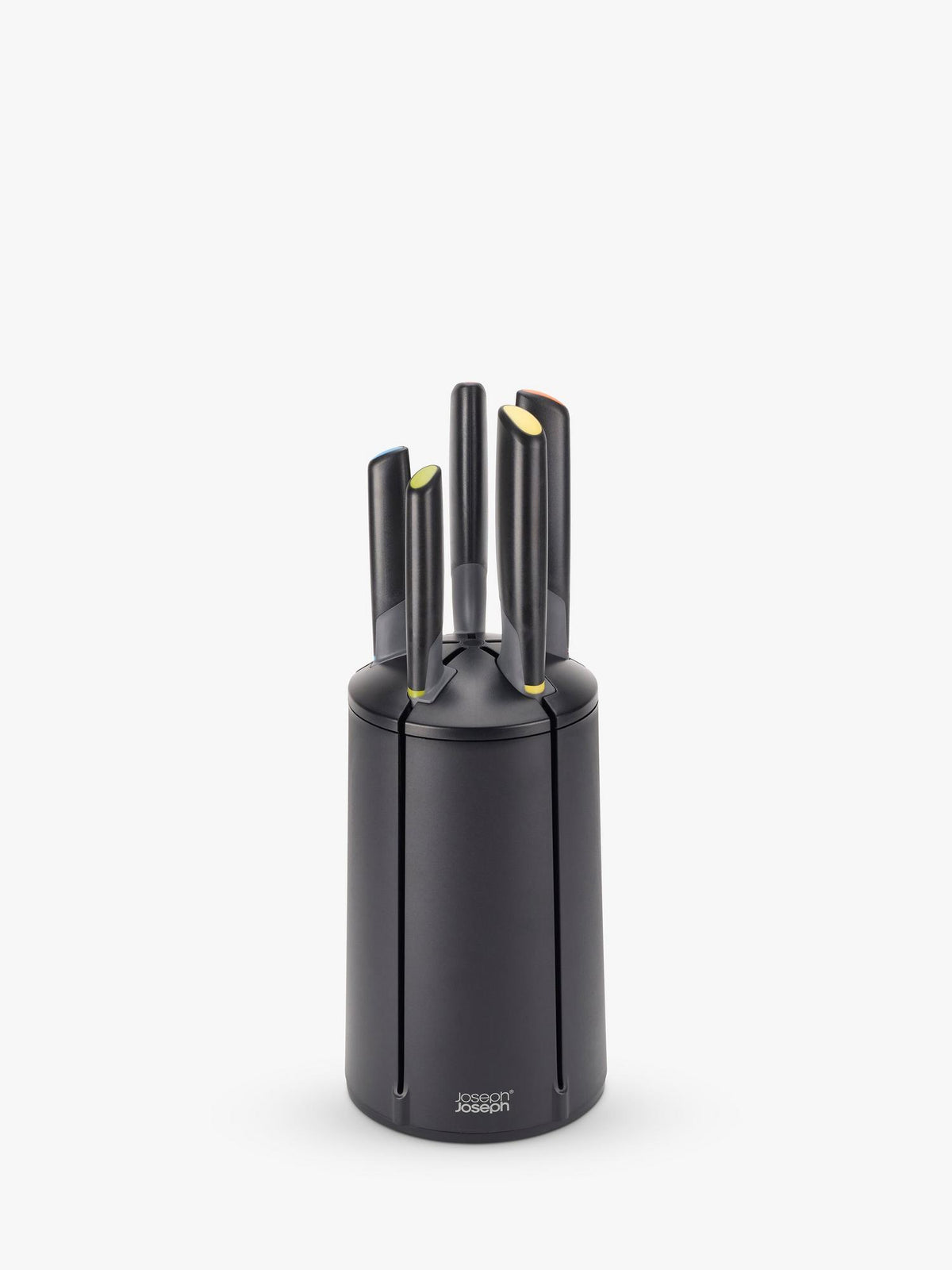 Joseph Joseph Elevate Knives Carousel five-piece knife set in its rotating block
