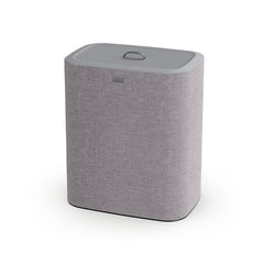 Joseph Joseph Tota Trio 90L laundry separation basket in grey with the lid on