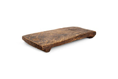 Kaveeta serving board on a white background, showing the worn patina of the reclaimed timber